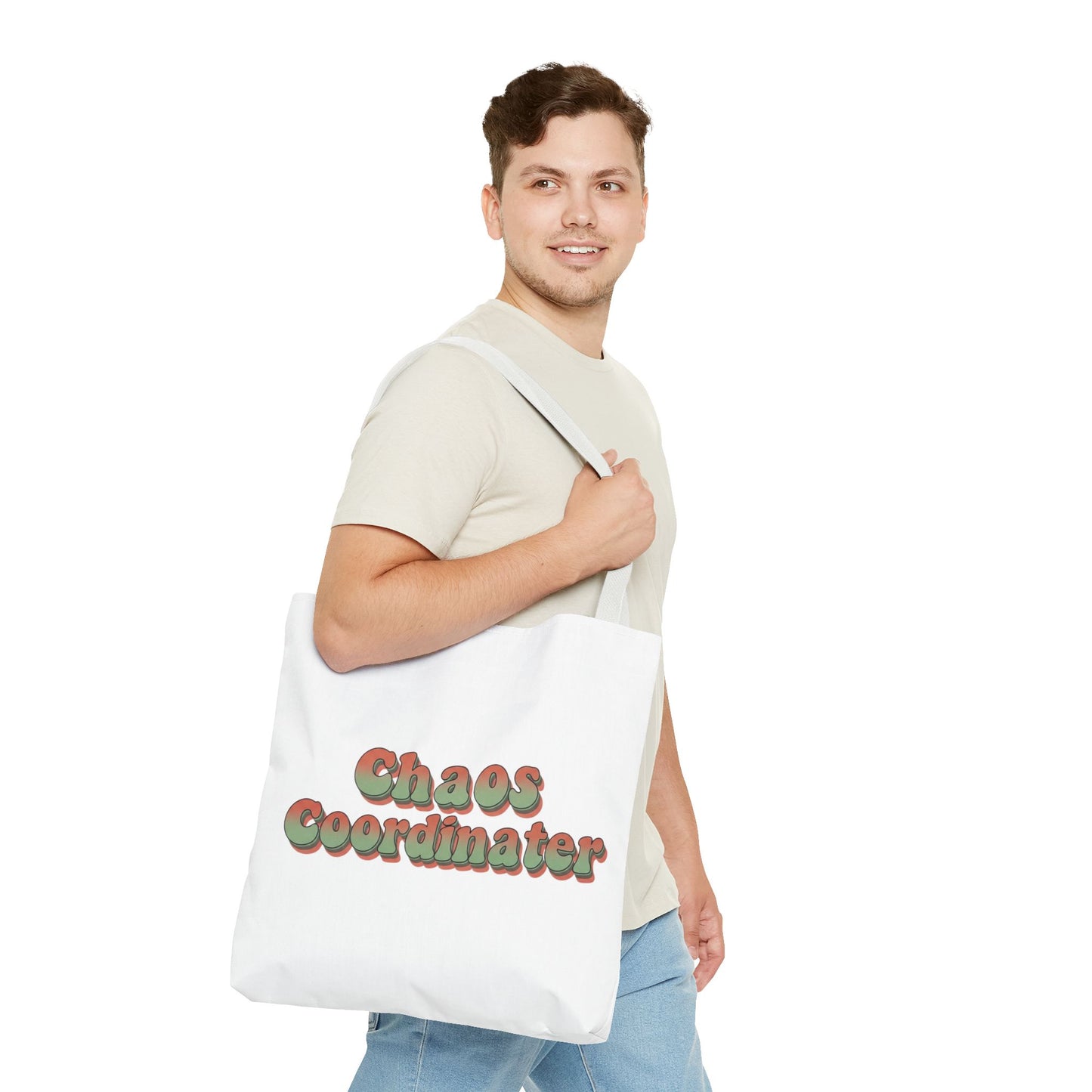 Chaos Coordinator Tote Bag Funny Gift for Mom Teacher Office Women Reusable