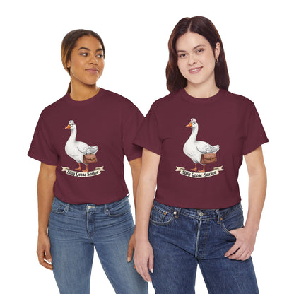 Goose Savior T-Shirt — Vintage Illustrated Goose Tee Whimsical Animal Gift