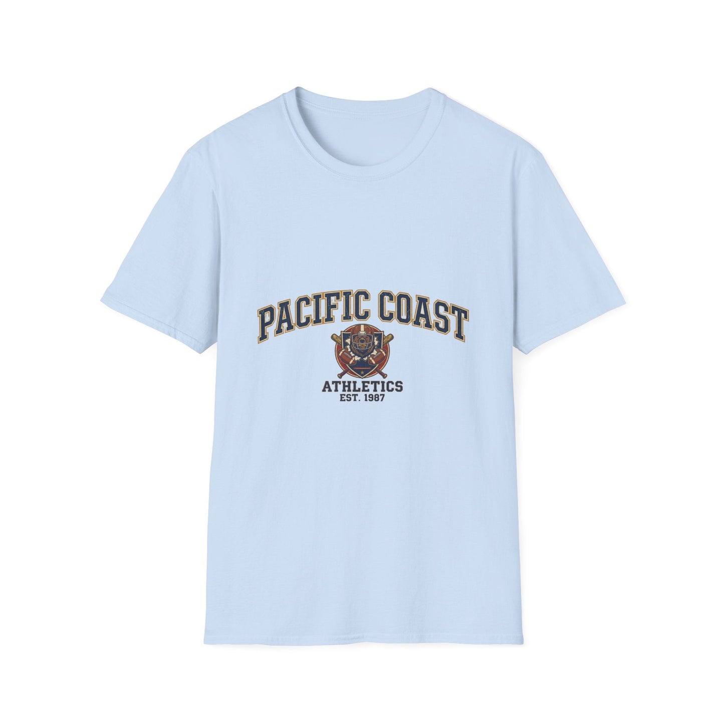 Pacific Coast Athletics T-Shirt — Vintage Bear College Tee