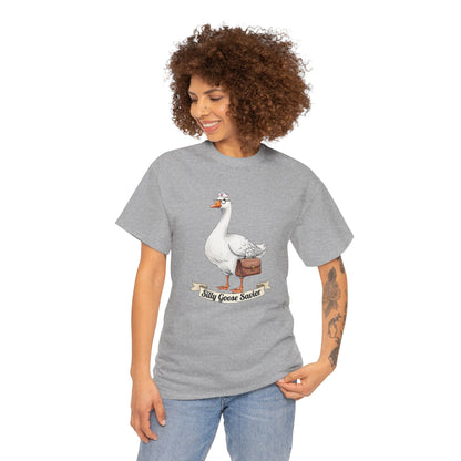 Goose Savior T-Shirt — Vintage Illustrated Goose Tee Whimsical Animal Gift