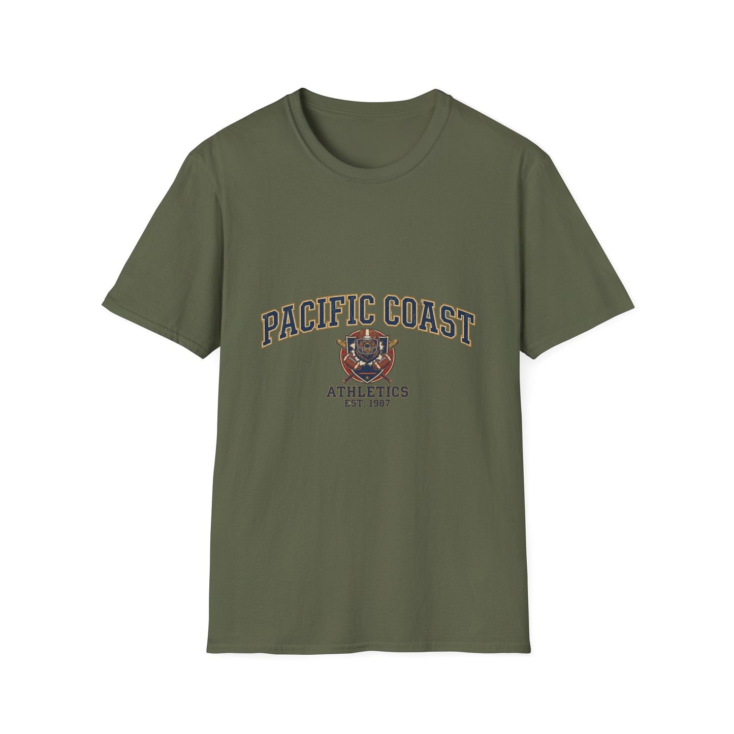Pacific Coast Athletics T-Shirt — Vintage Bear College Tee