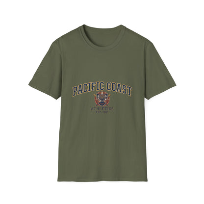 Pacific Coast Athletics T-Shirt — Vintage Bear College Tee