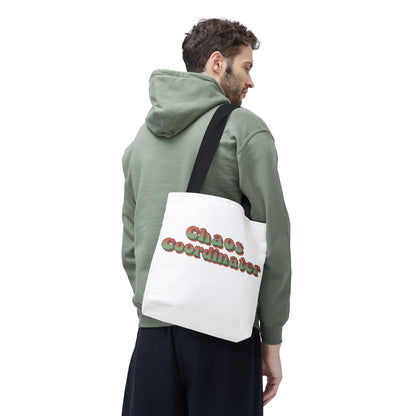 Chaos Coordinator Tote Bag Funny Gift for Mom Teacher Office Women Reusable