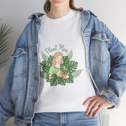 Plant Mom T-Shirt — Cute Botanical Graphic Tee for Plant Lovers